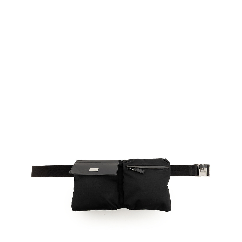 Pre-Loved Gucci Nylon Double Pocket Belt Bag